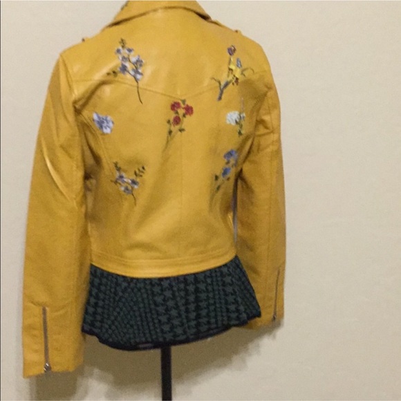 Moto Jacket with flowers - Picture 4 of 5